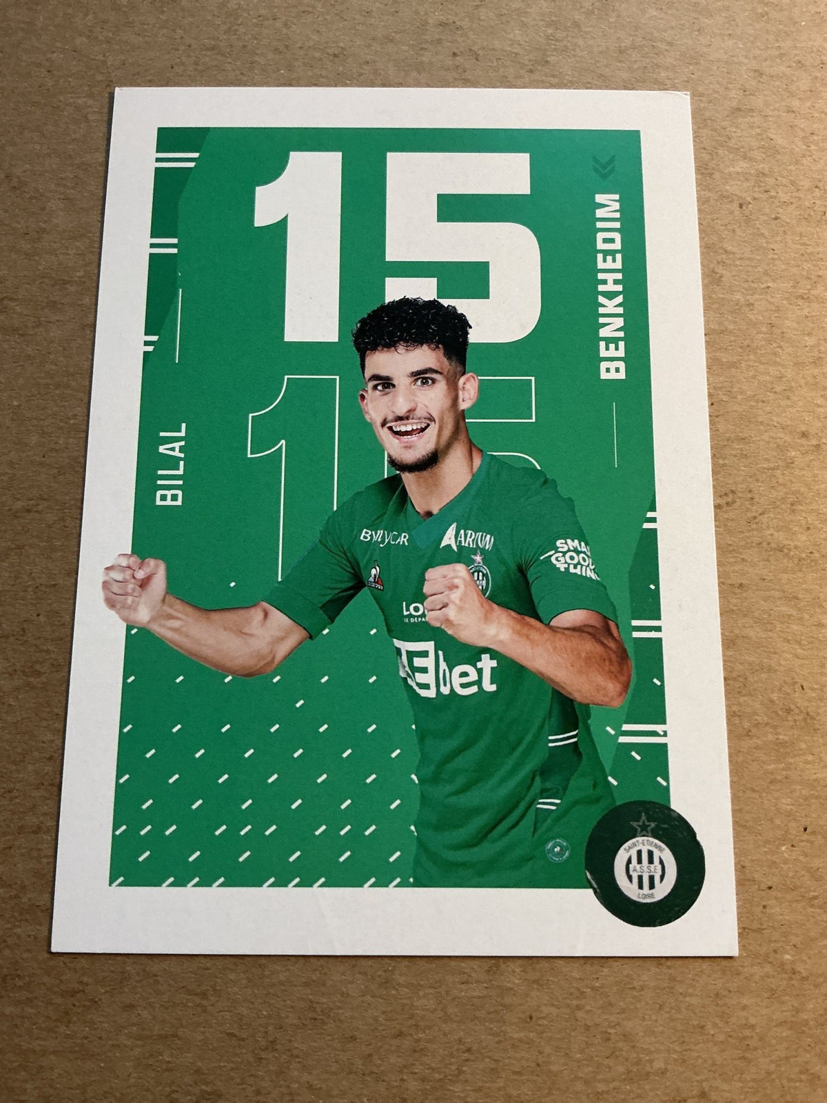 Bilal Benkhedim, France 🇫🇷 AS Saint-Étienne 2021/22 hand signed - Autographs-World