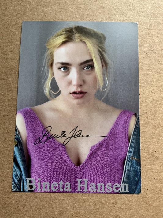 Bineta Hansen, Germany 🇩🇪 Actress 2025 hand signed - Autographs-World
