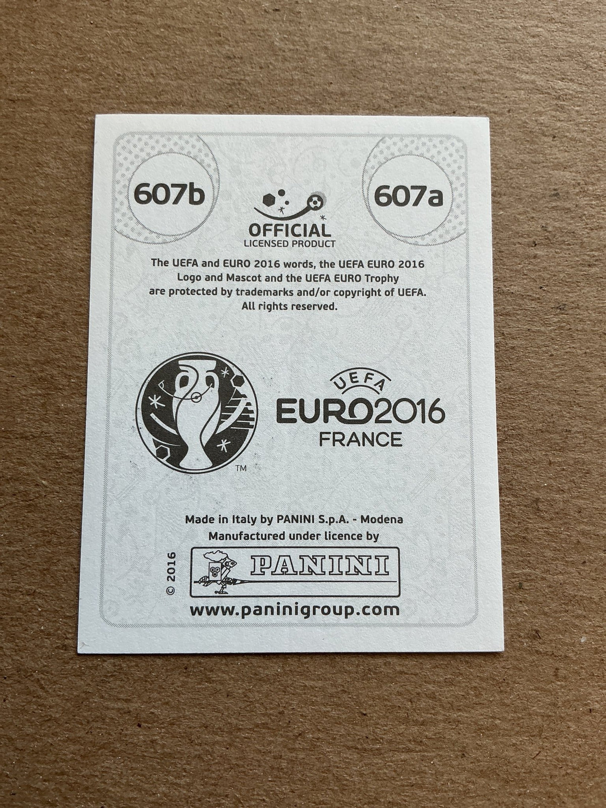 Birkir Bjarnason, Iceland 🇮🇸 UEFA Euro 2016 Panini hand signed - Autographs-World