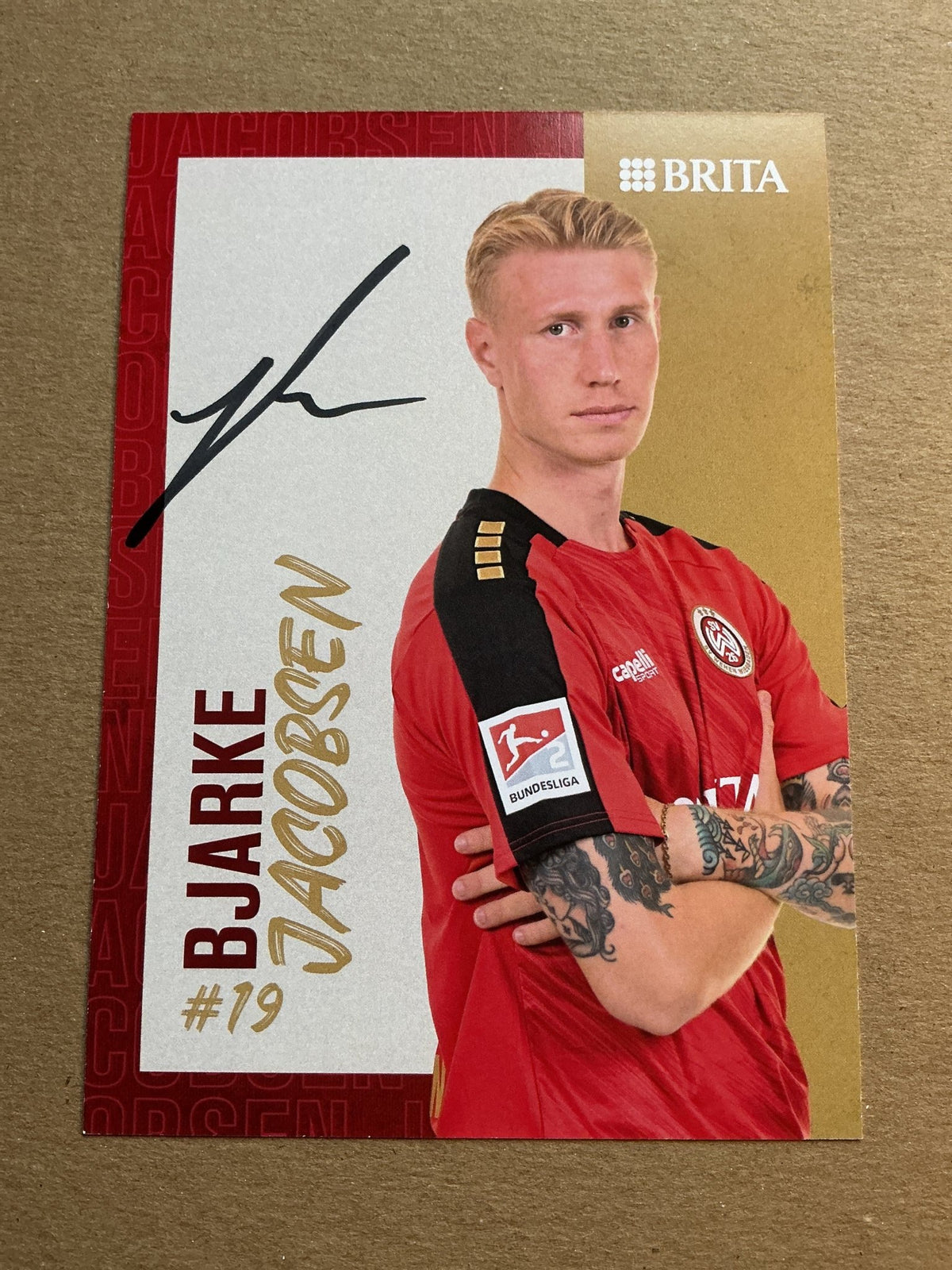Bjarke Jacobsen, Denmark 🇩🇰 SV Wehen Wiesbaden 2023/24 hand signed - Autographs-World