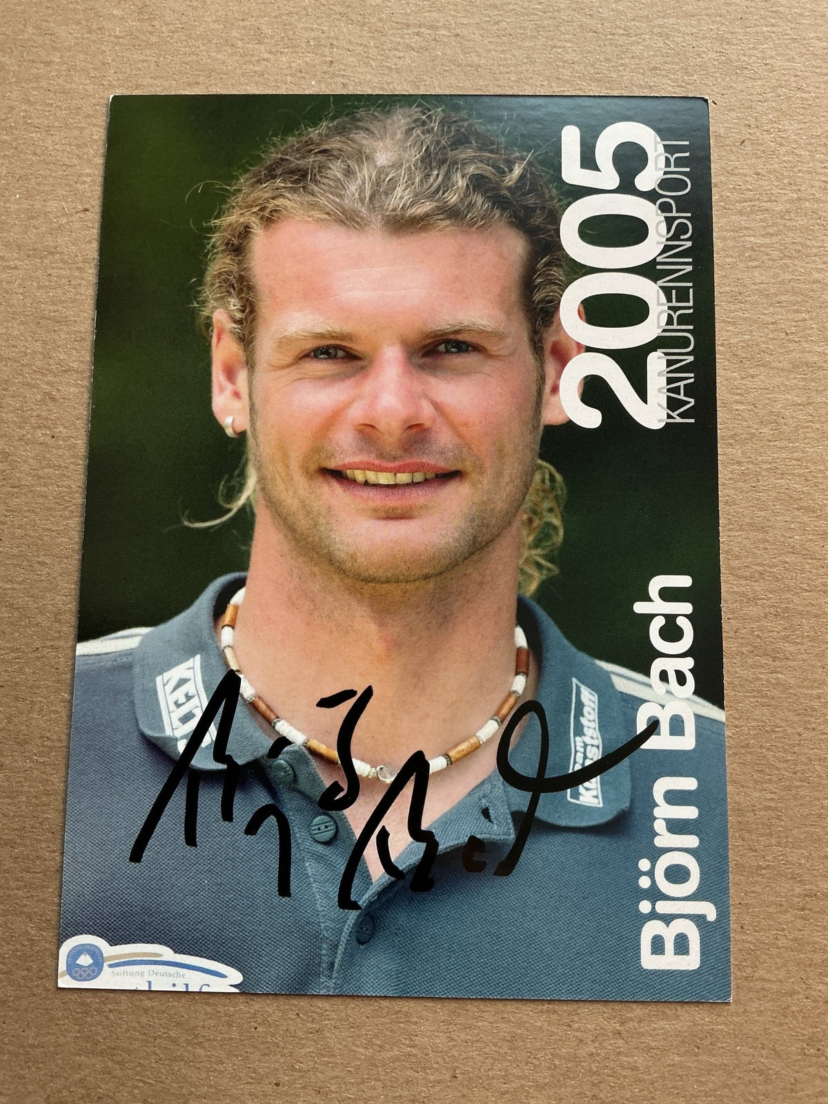 Björn Bach, Germany 🇩🇪 Canoeing Summer Olympics hand signed - Autographs-World