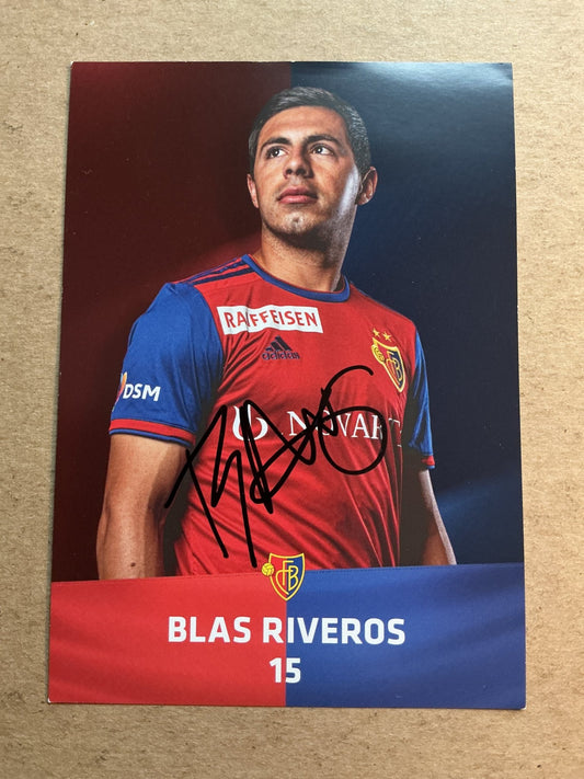 Blas Riveros, Paraguay 🇵🇾 FC Basel 2019/20 hand signed - Autographs-World