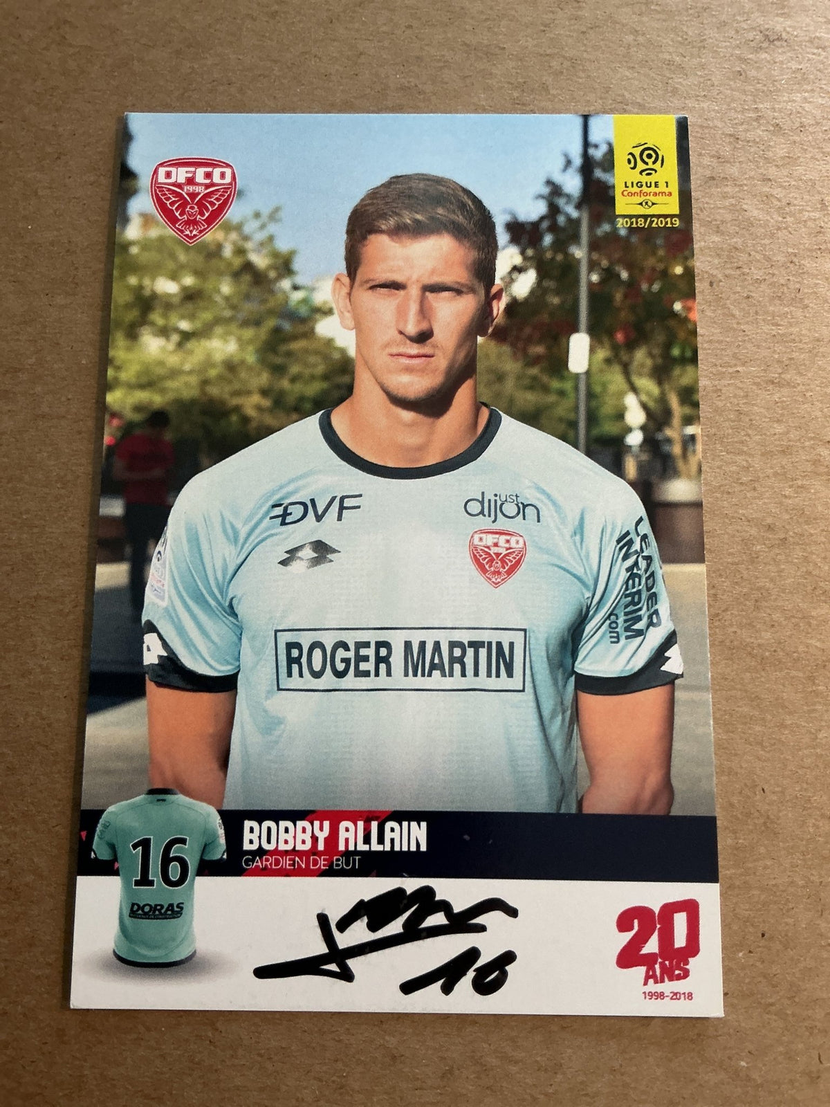 Bobby Alain, France 🇫🇷 Dijon FCO 2018/19 hand signed - Autographs-World
