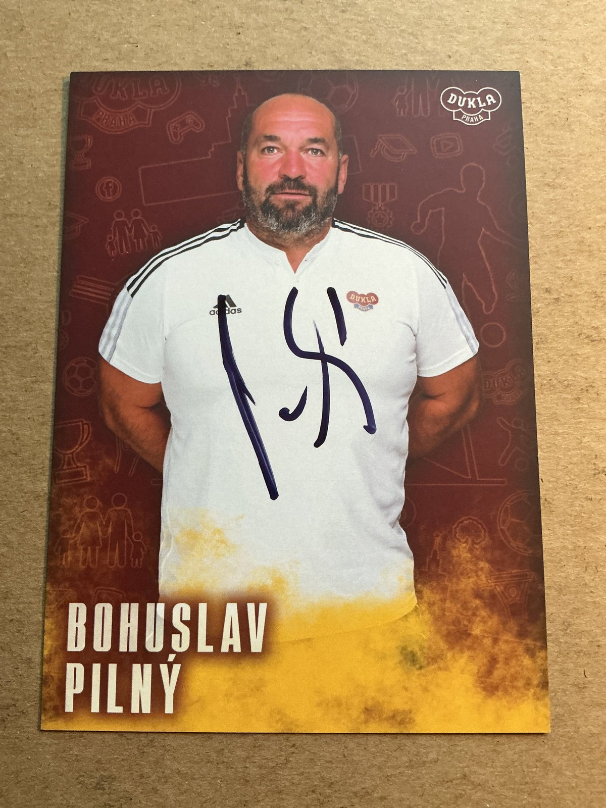 Bohuslav Pilný, Czech Republic 🇨🇿 FK Dukla Prague 2021/22 hand signed - Autographs-World