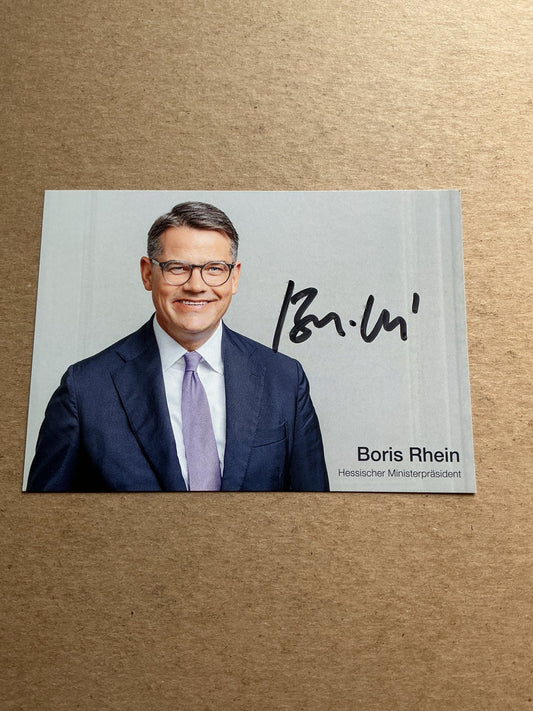 Boris Rhein, Germany 🇩🇪 Minister-President Hessen 2024 hand signed - Autographs-World