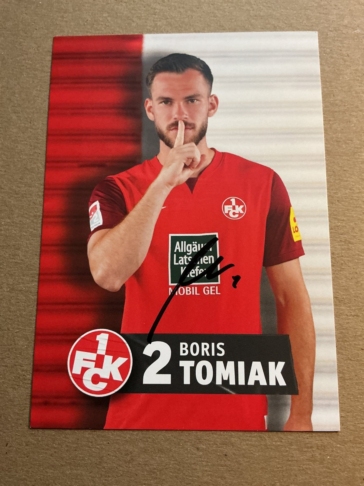 Boris Tomiak, Germany 🇩🇪 1.FC Kaiserslautern 2023/24 hand signed - Autographs-World