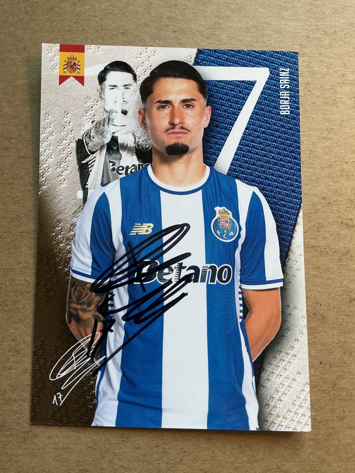 Borja Sainz, Spain 🇪🇸 FC Porto 2025/26 hand signed - Autographs-World