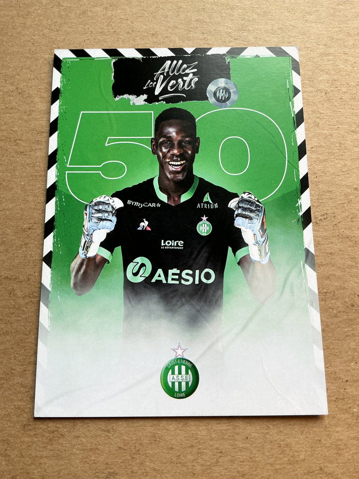Boubacar Fall, Senegal 🇸🇳 AS Saint-Étienne 2020/21 hand signed - Autographs-World