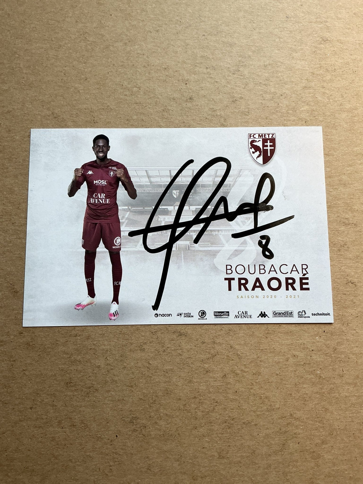 Boubacar Traoré, Mali 🇲🇱 FC Metz 2020/21 hand signed - Autographs-World