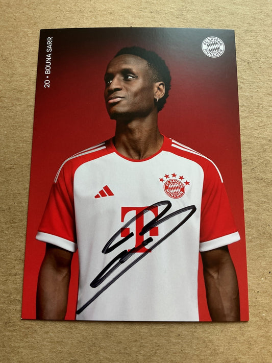 Bouna Sarr, Senegal 🇸🇳 FC Bayern München 2023/24 hand signed - Autographs-World