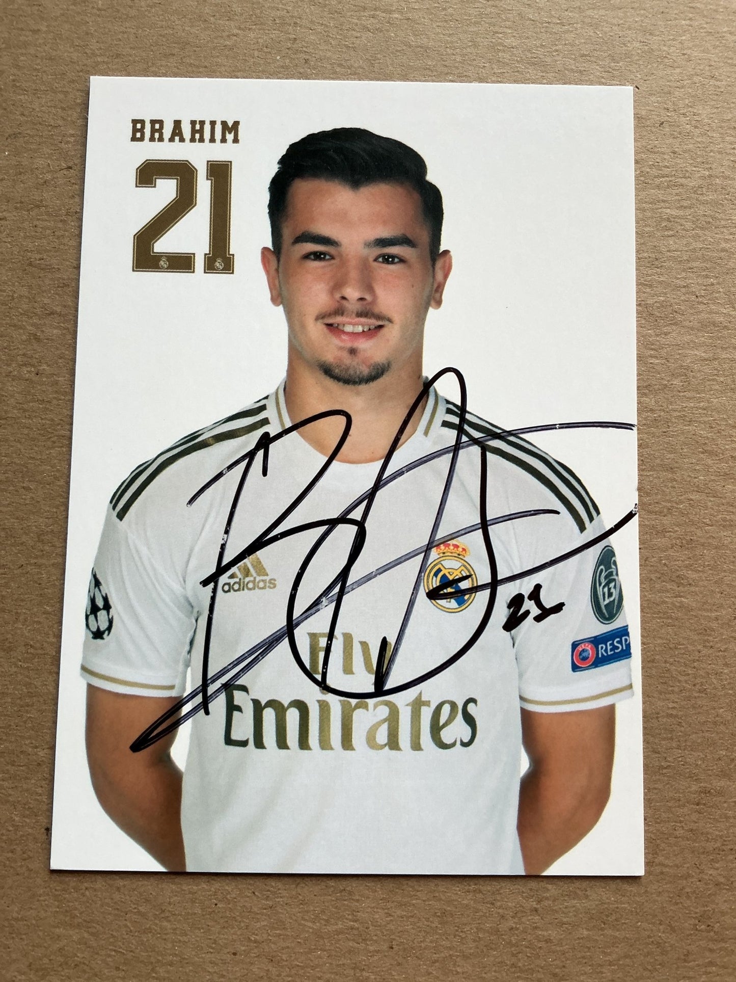 Brahim Díaz, Morocco 🇲🇦 Real Madrid 2019/20 hand signed - Autographs-World