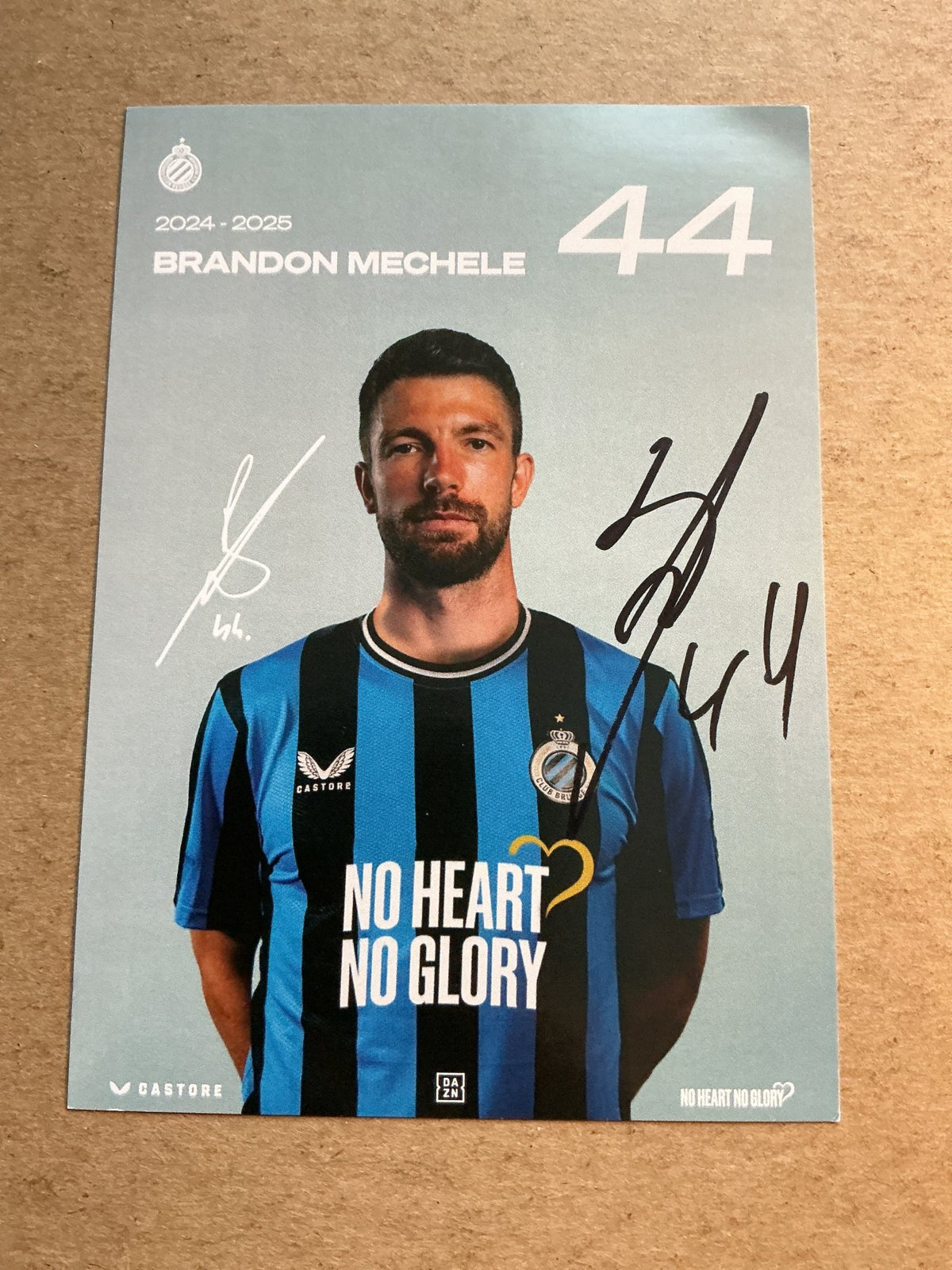 Brandon Michele, Belgium 🇧🇪 Club Brugge 2024/25 hand signed - Autographs-World