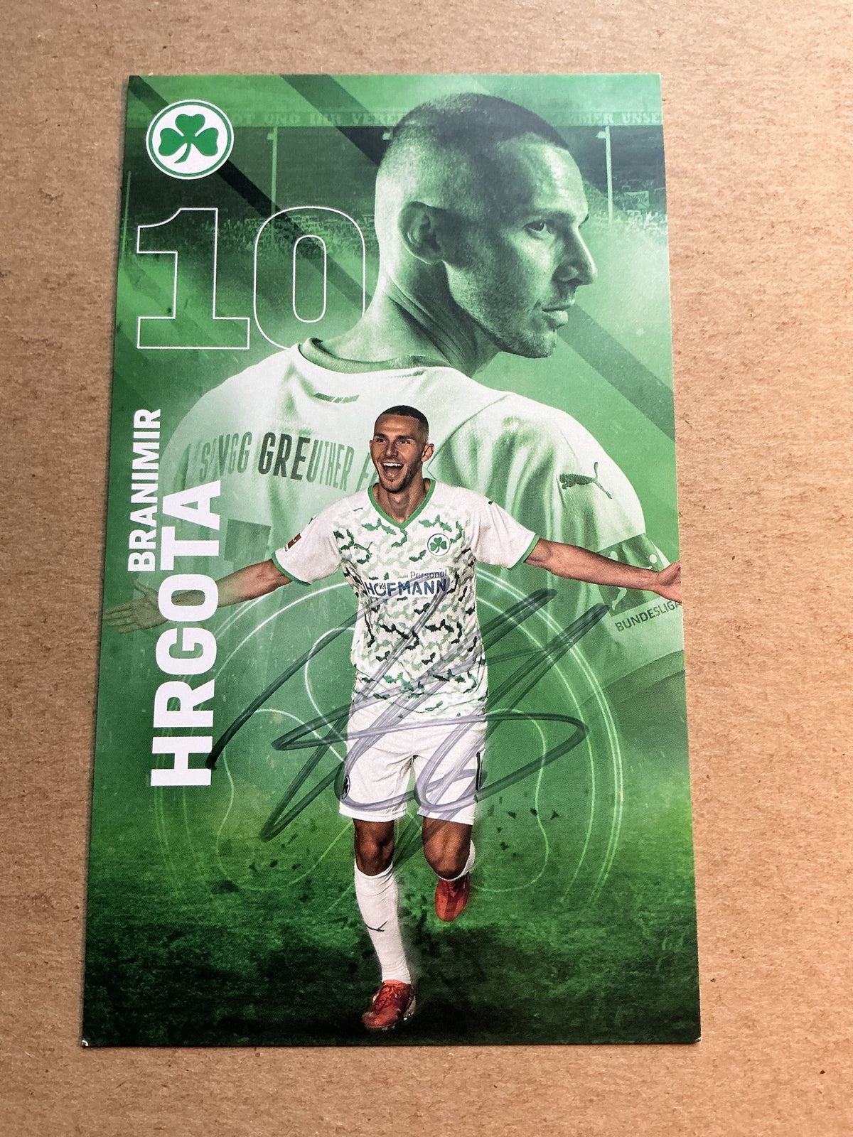 Branimir Hrgota, Sweden 🇸🇪 SpVgg Greuther Fürth 2021/22 hand signed - Autographs-World