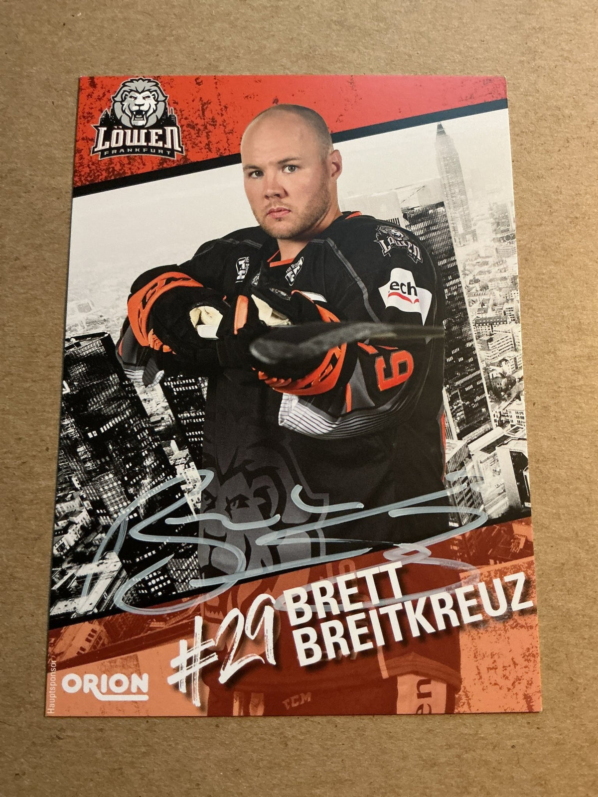 Brett Breitkreuz, Canada 🇨🇦 Löwen Frankfurt 2023/24 hand signed - Autographs-World