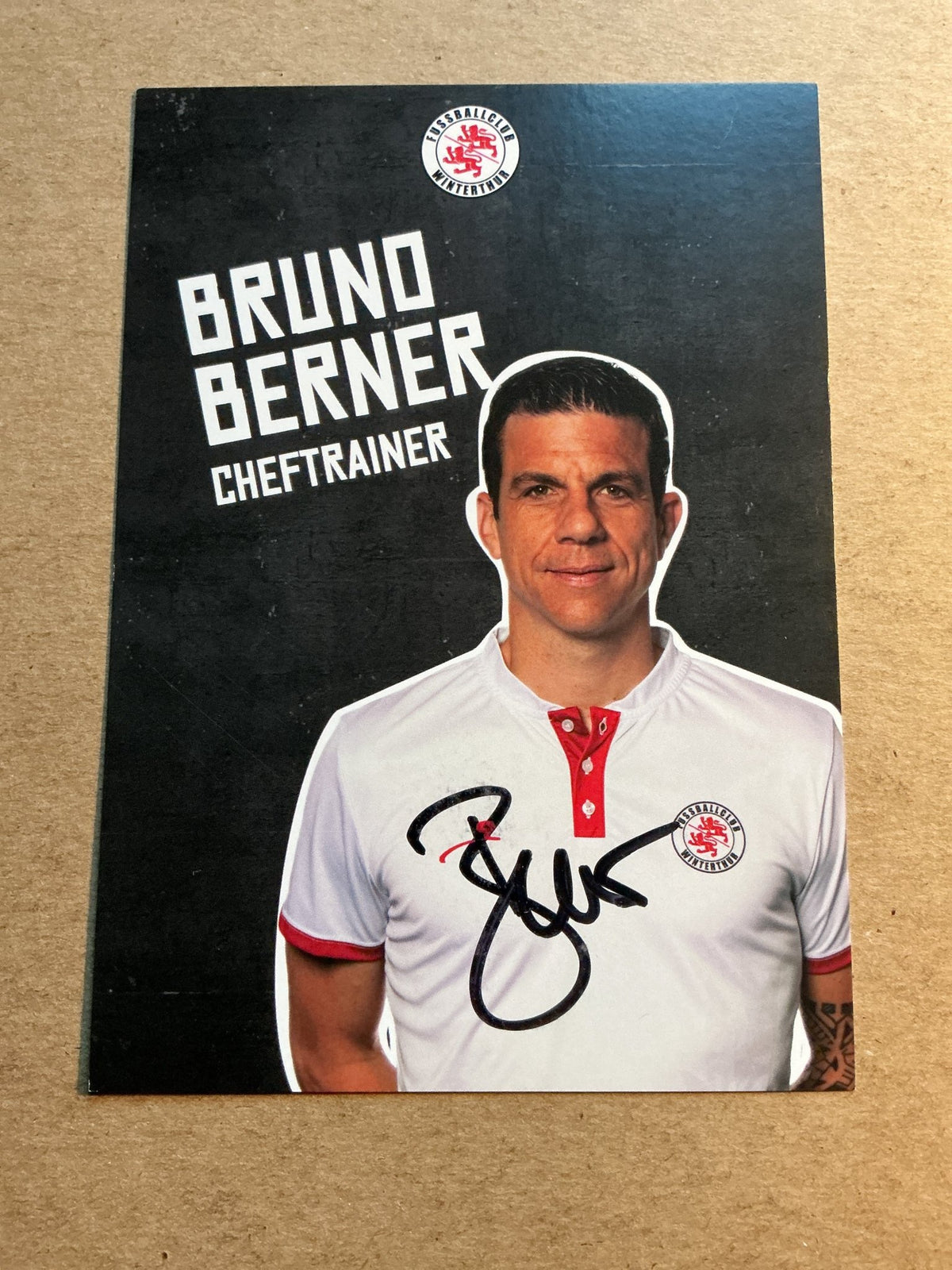 Bruno Berner, Switzerland 🇨🇭 FC Winterthur 2022/23 hand signed - Autographs-World