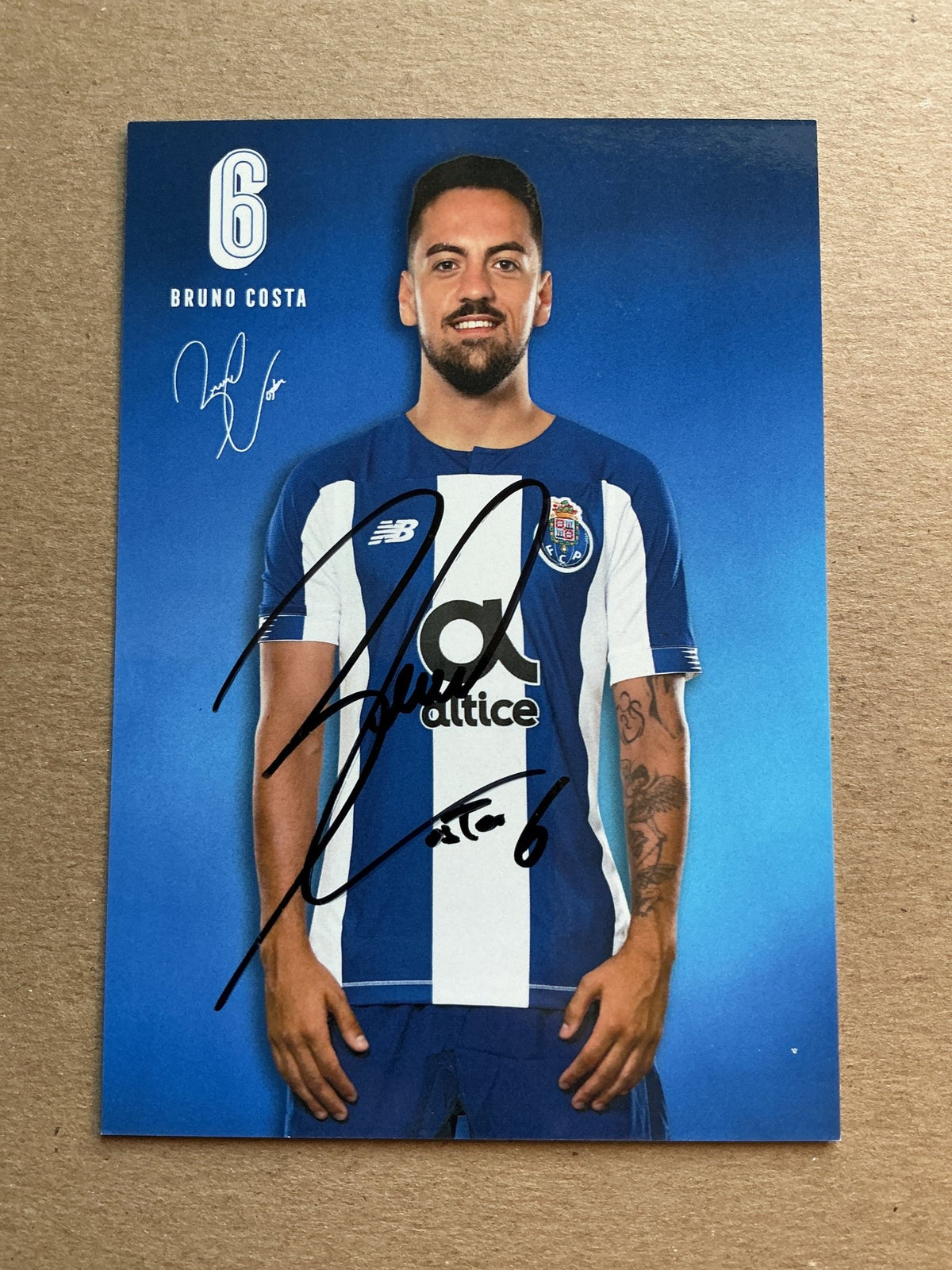 Bruno Costa, Portugal 🇵🇹 FC Porto 2019/20 hand signed - Autographs-World