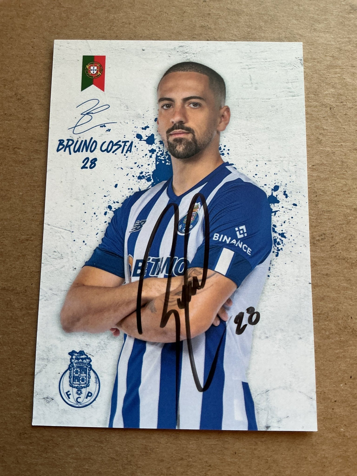 Bruno Costa, Portugal 🇵🇹 FC Porto 2022/23 hand signed - Autographs-World