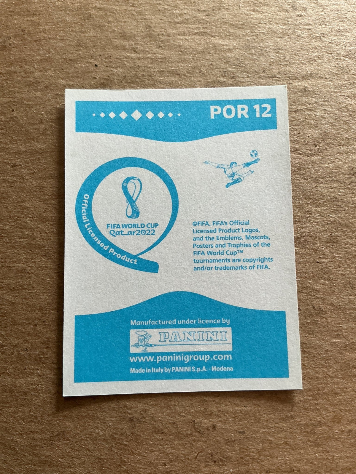 Bruno Fernandes, Portugal 🇵🇹 FIFA World Cup 2022 Panini hand signed - Autographs-World