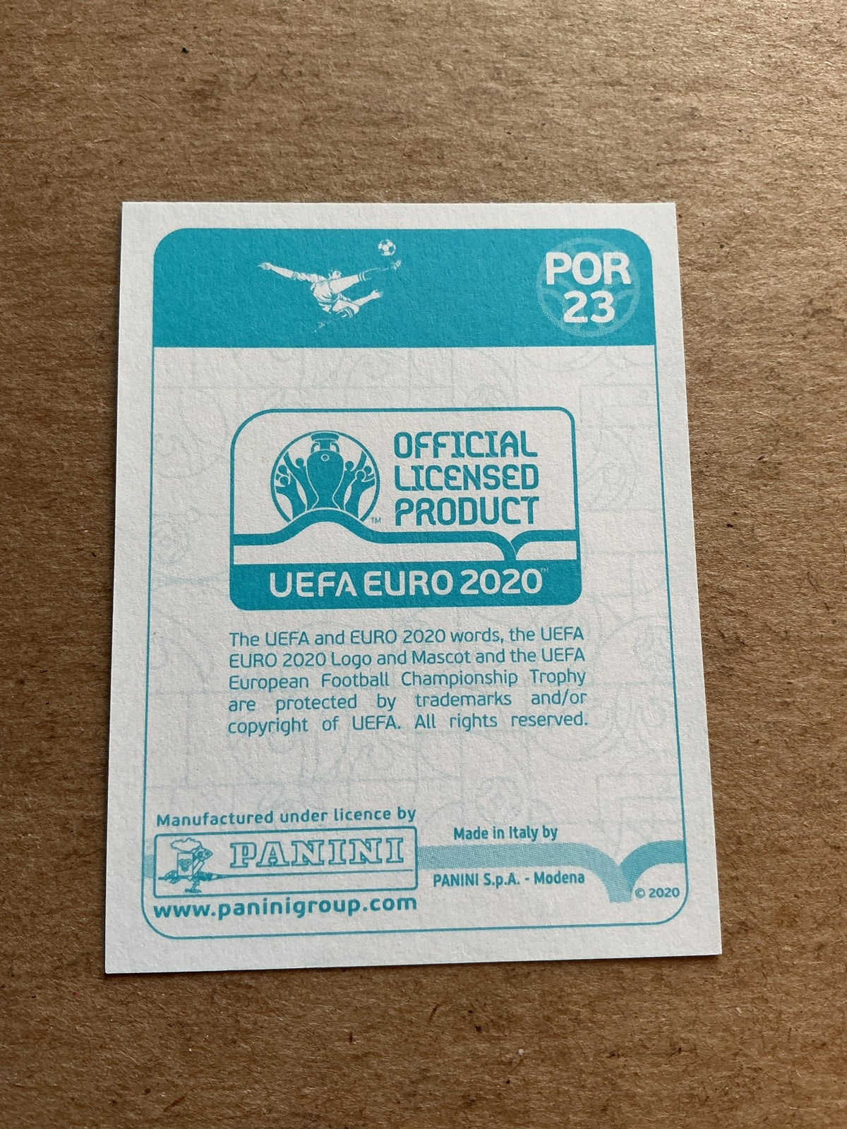 Bruno Fernandes, Portugal 🇵🇹 UEFA Euro 2020 Panini hand signed - Autographs-World