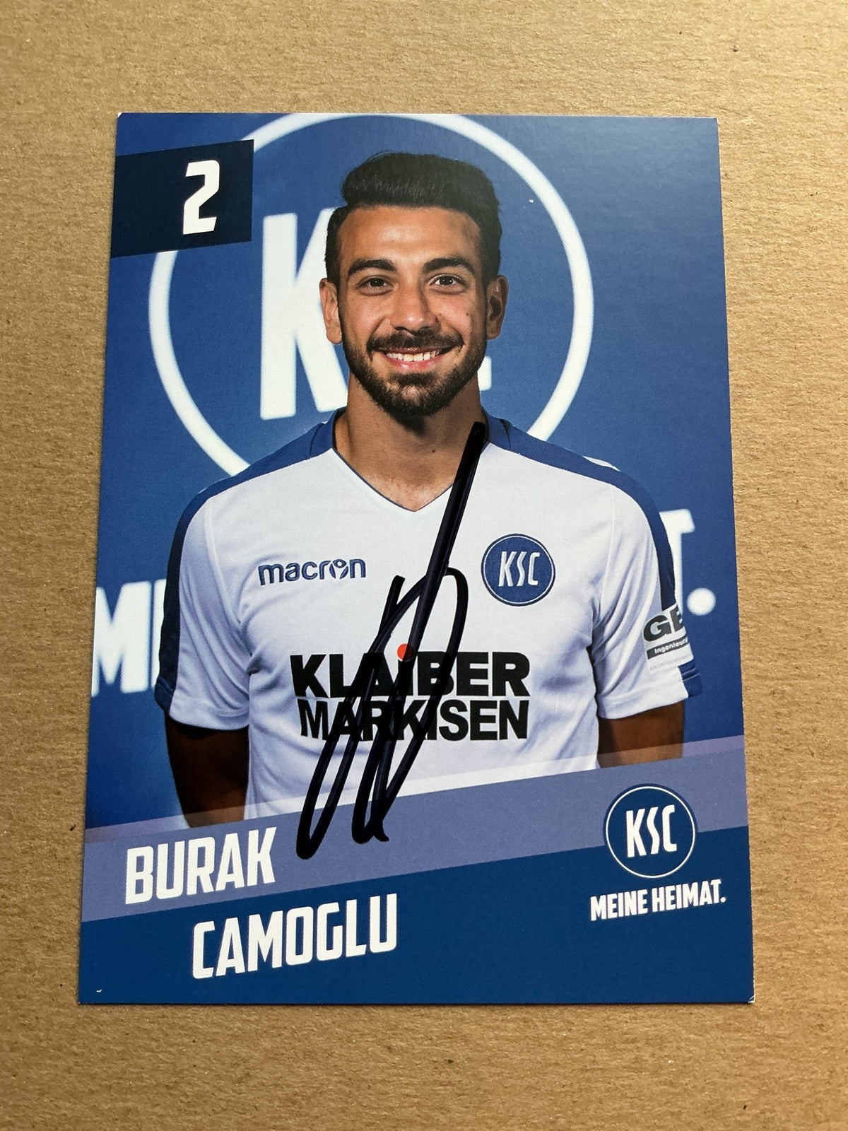 Burak Camoglu, Türkiye 🇹🇷 Karlsruher SC 2019/20 hand signed - Autographs-World