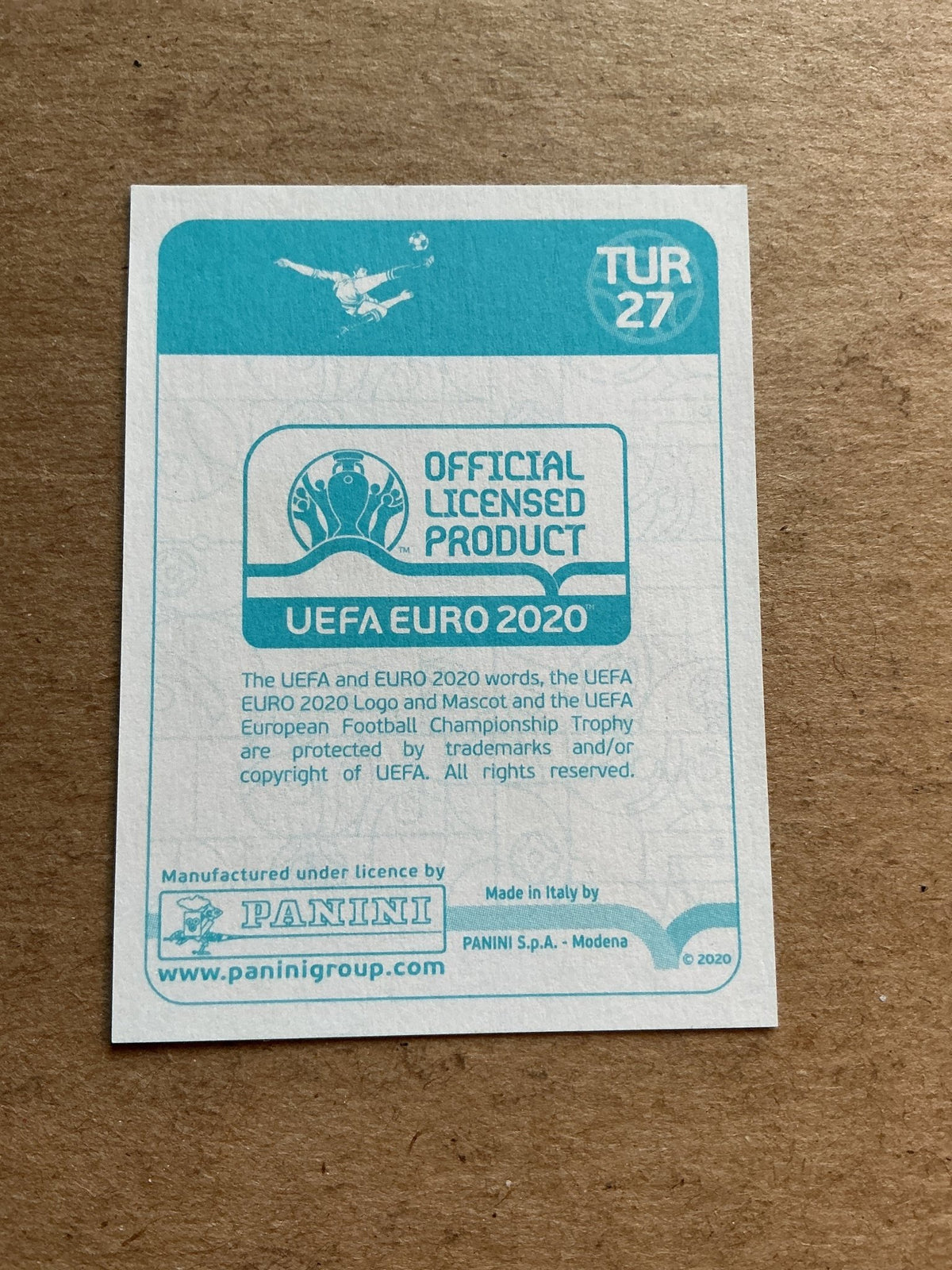 Burak Yilmaz, Türkiye 🇹🇷 UEFA Euro 2020 Panini hand signed - Autographs-World