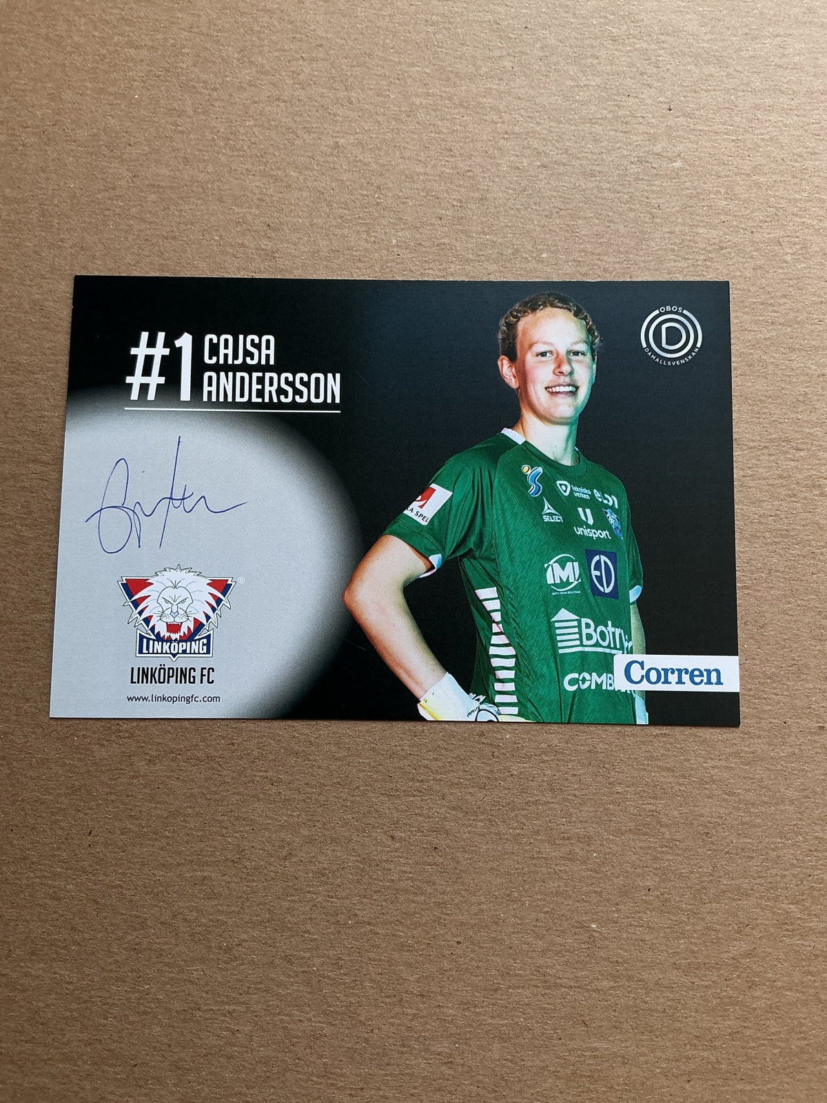 Cajsa Andersson, Sweden 🇸🇪 Linköping FC 2021/22 hand signed - Autographs-World