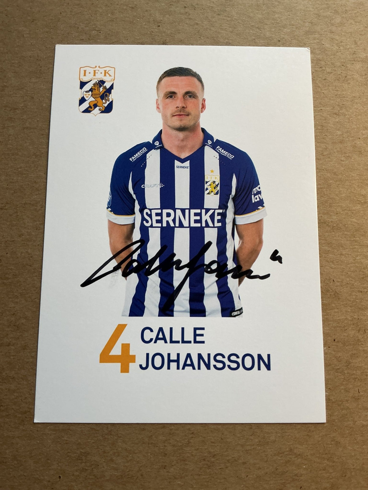 Calle Johansson, Sweden 🇸🇪 IFK Göteborg 2022/23 hand signed - Autographs-World
