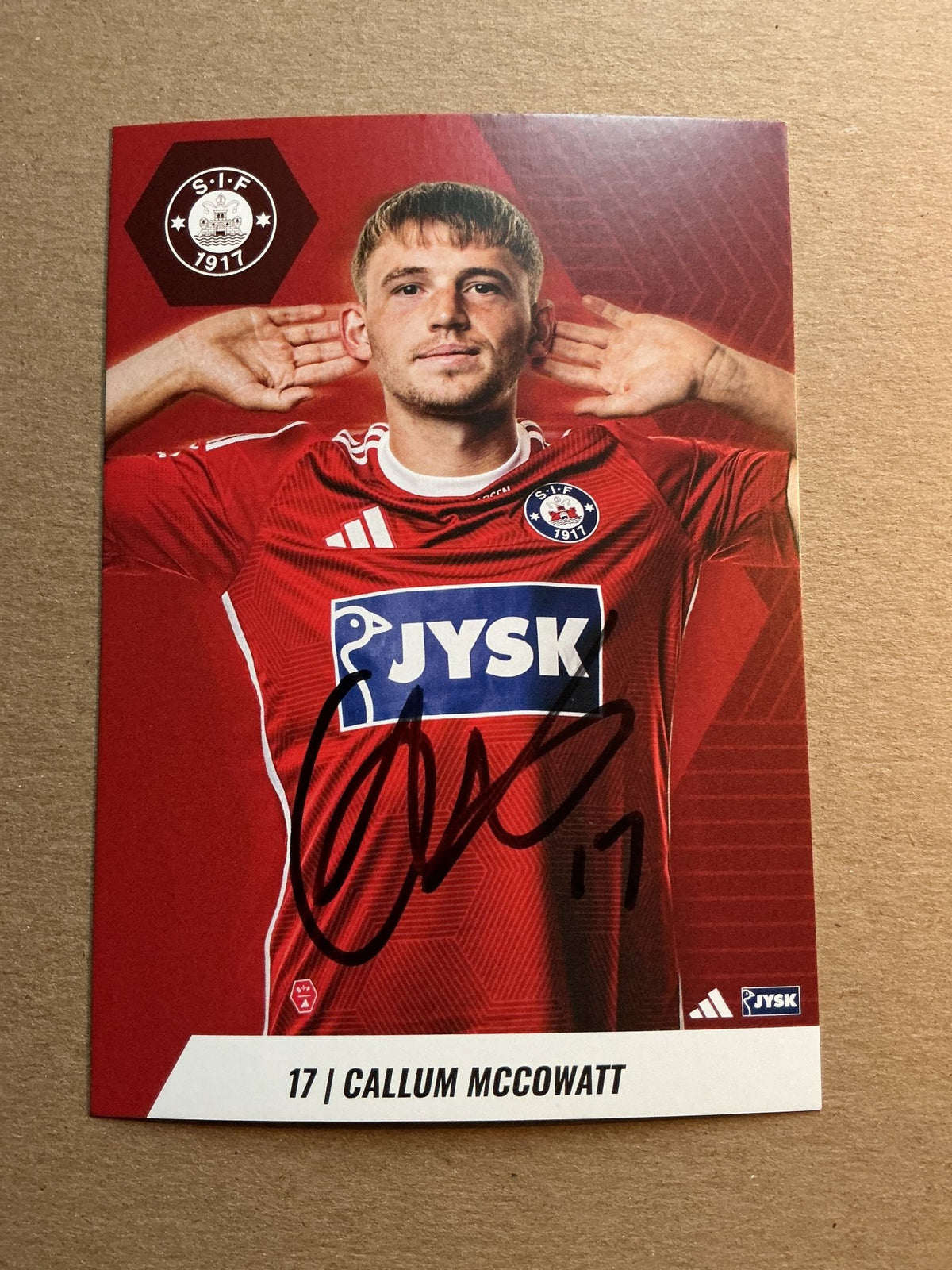 Callum McCowatt, New Zealand 🇳🇿 Silkeborg IF 2025/26 hand signed - Autographs-World