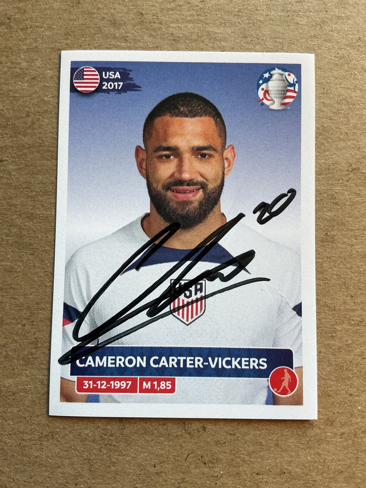 Cameron Carter-Vickers, USA 🇺🇸 Copa America 2024 Panini hand signed - Autographs-World