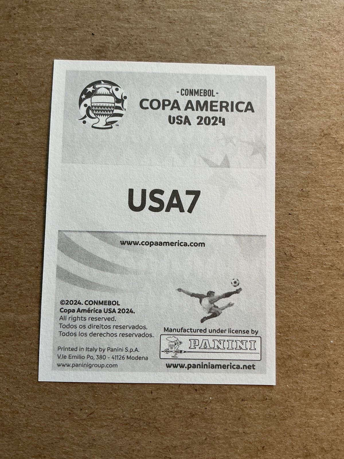 Cameron Carter-Vickers, USA 🇺🇸 Copa America 2024 Panini hand signed - Autographs-World