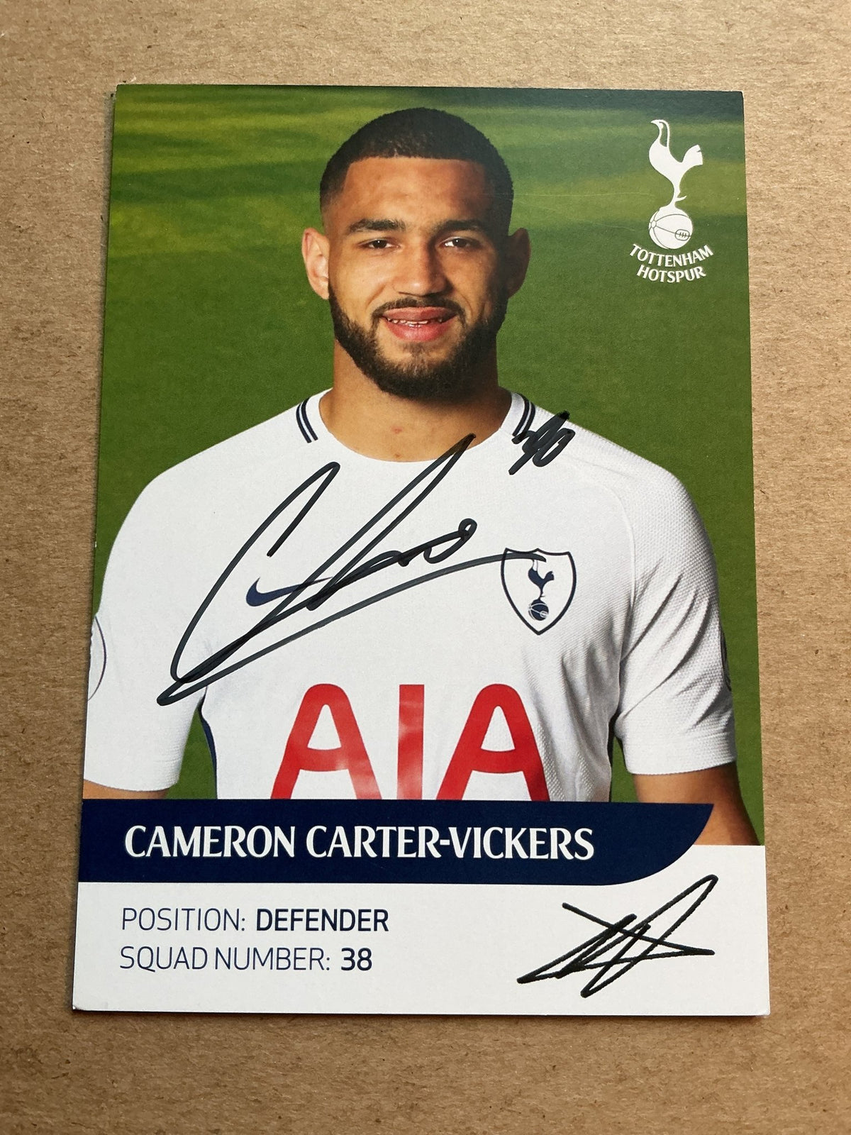 Cameron Carter-Vickers, USA 🇺🇸 Tottenham Hotspur 2017/18 hand signed - Autographs-World