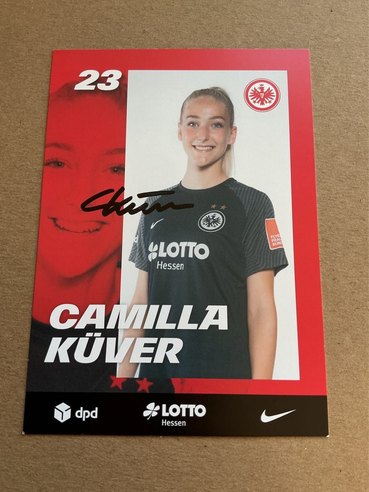 Camilla Küver, Germany 🇩🇪 Eintracht Frankfurt 2021/22 hand signed - Autographs-World