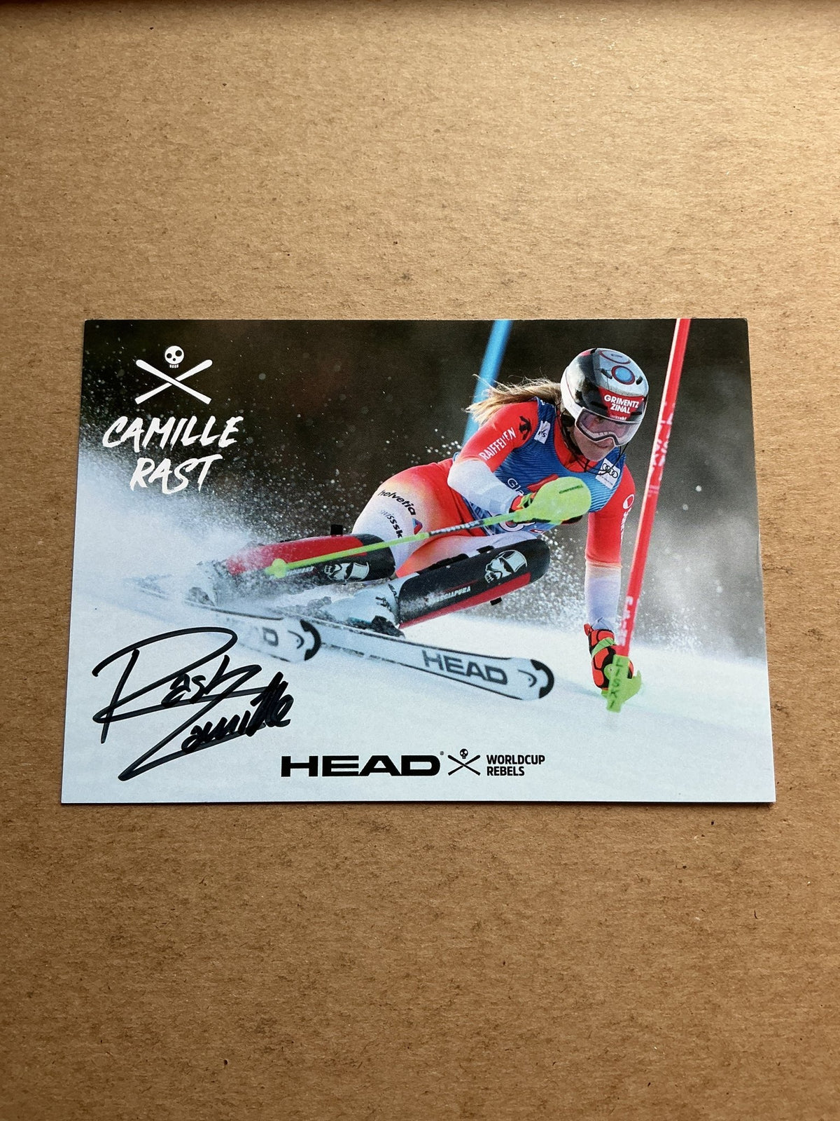 Camille Rast, Switzerland 🇨🇭Alpine 2023/24 hand signed - Autographs-World