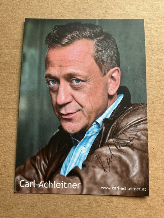Carl Achleitner, Austria 🇦🇹 Actor 2025 hand signed - Autographs-World