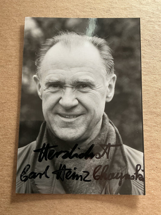 Carl Heinz Choynski, Germany 🇩🇪 Actor hand signed - Autographs-World