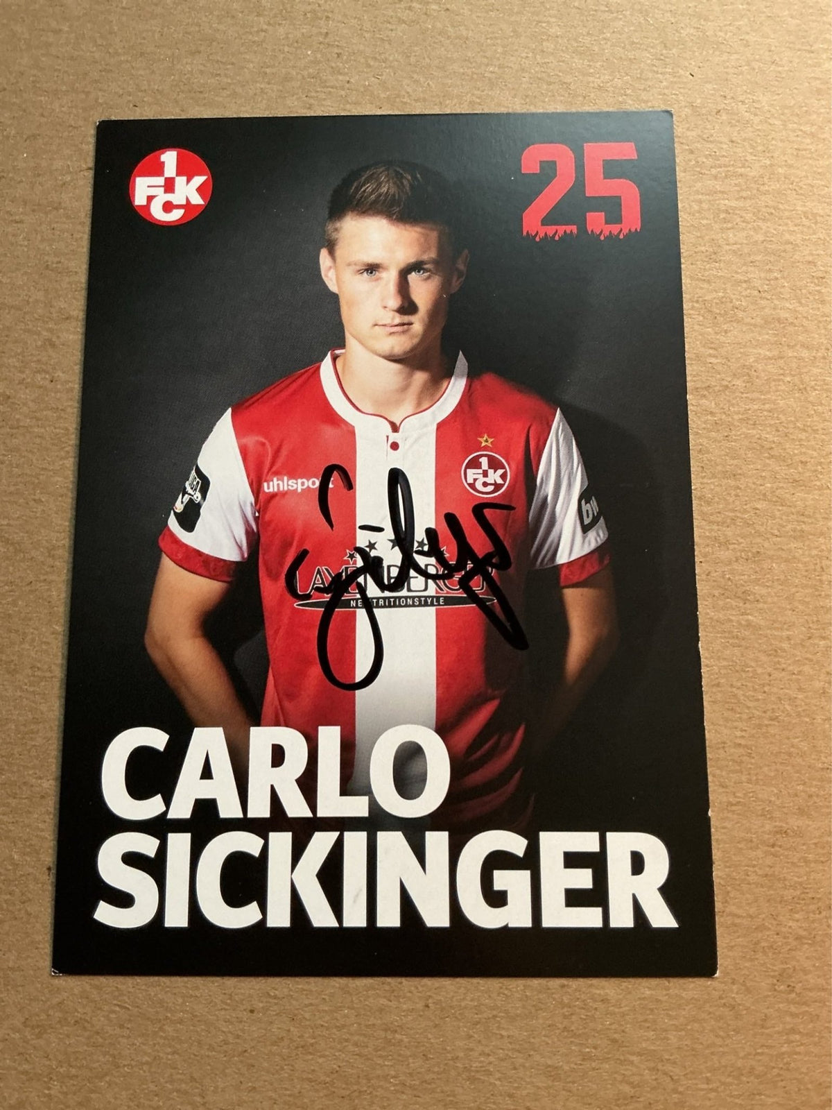 Carlo Sickinger, Germany 🇩🇪 1.FC Kaiserslautern 2018/19 hand signed - Autographs-World