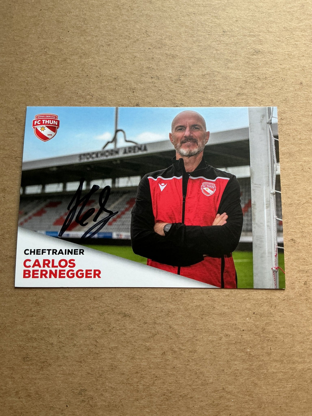 Carlos Bernegger, Switzerland 🇨🇭 FC Thun 2020/21 hand signed - Autographs-World