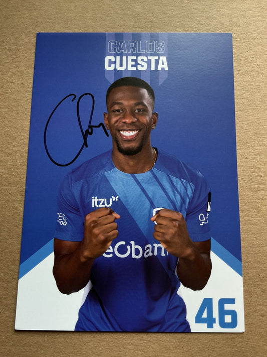 Carlos Cuesta, Colombia 🇨🇴 KRC Genk 2024/25 hand signed - Autographs-World