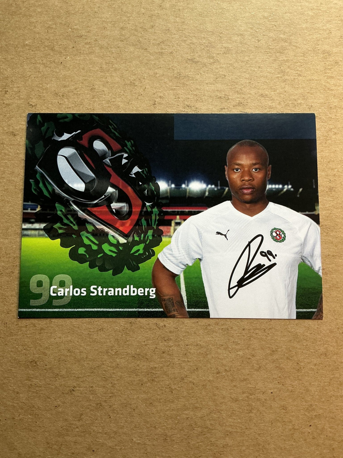 Carlos Strandberg, Mozambique 🇲🇿 Örebro SK 2019/20 hand signed - Autographs-World