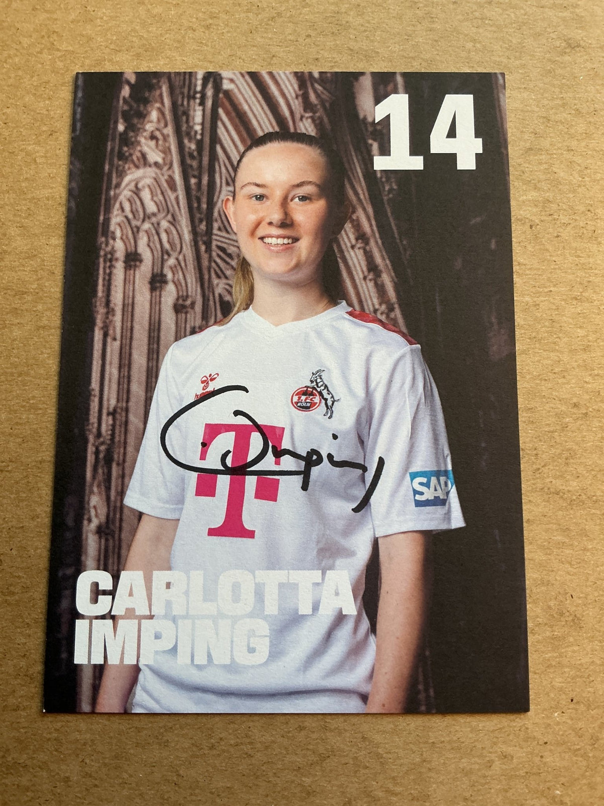 Carlotta Imping, Germany 🇩🇪 1.FC Köln 2023/24 hand signed - Autographs-World