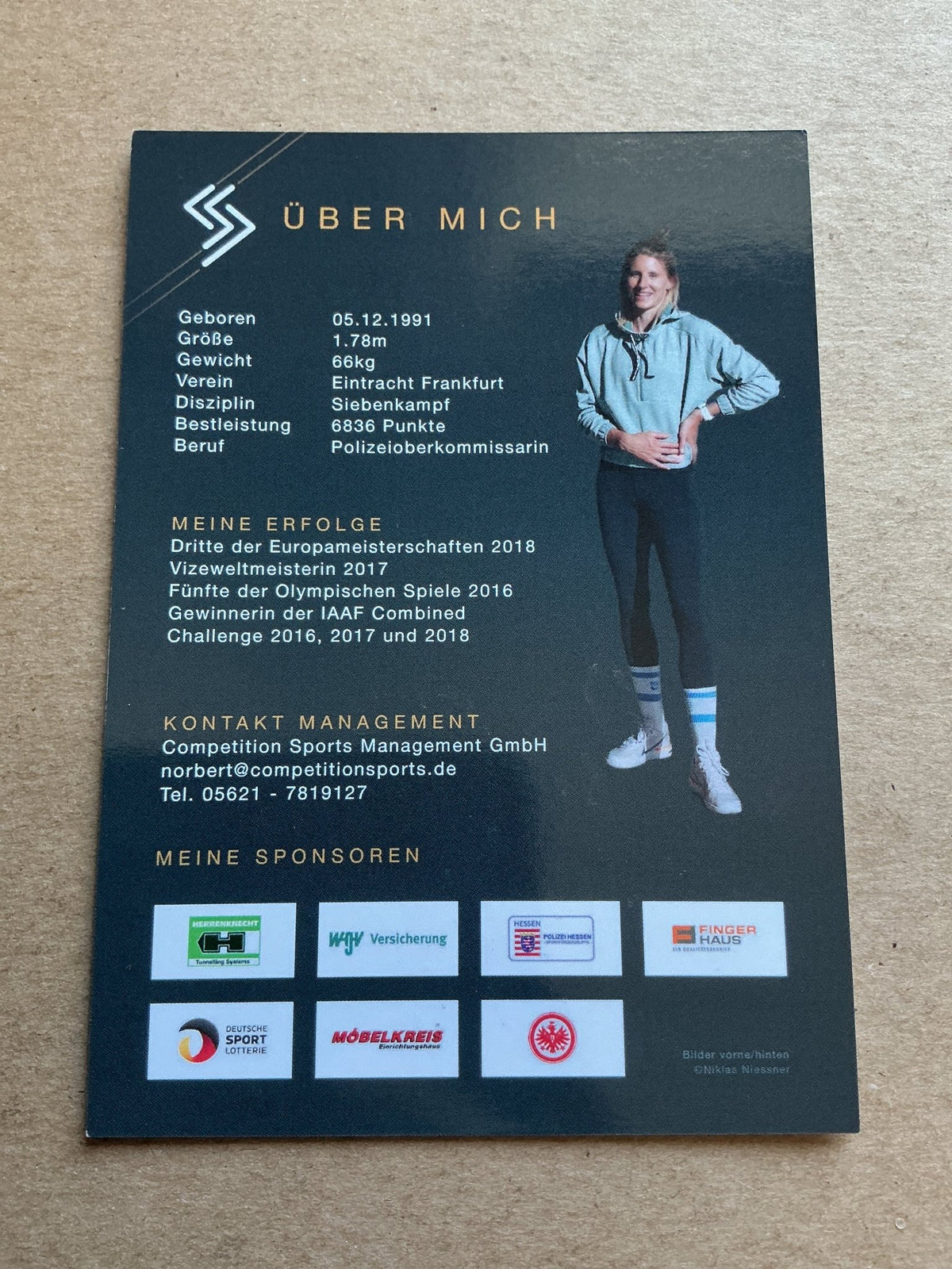 Carolin Schäfer, Germany 🇩🇪 Athletics Summer Olympics 2024 hand signed - Autographs-World