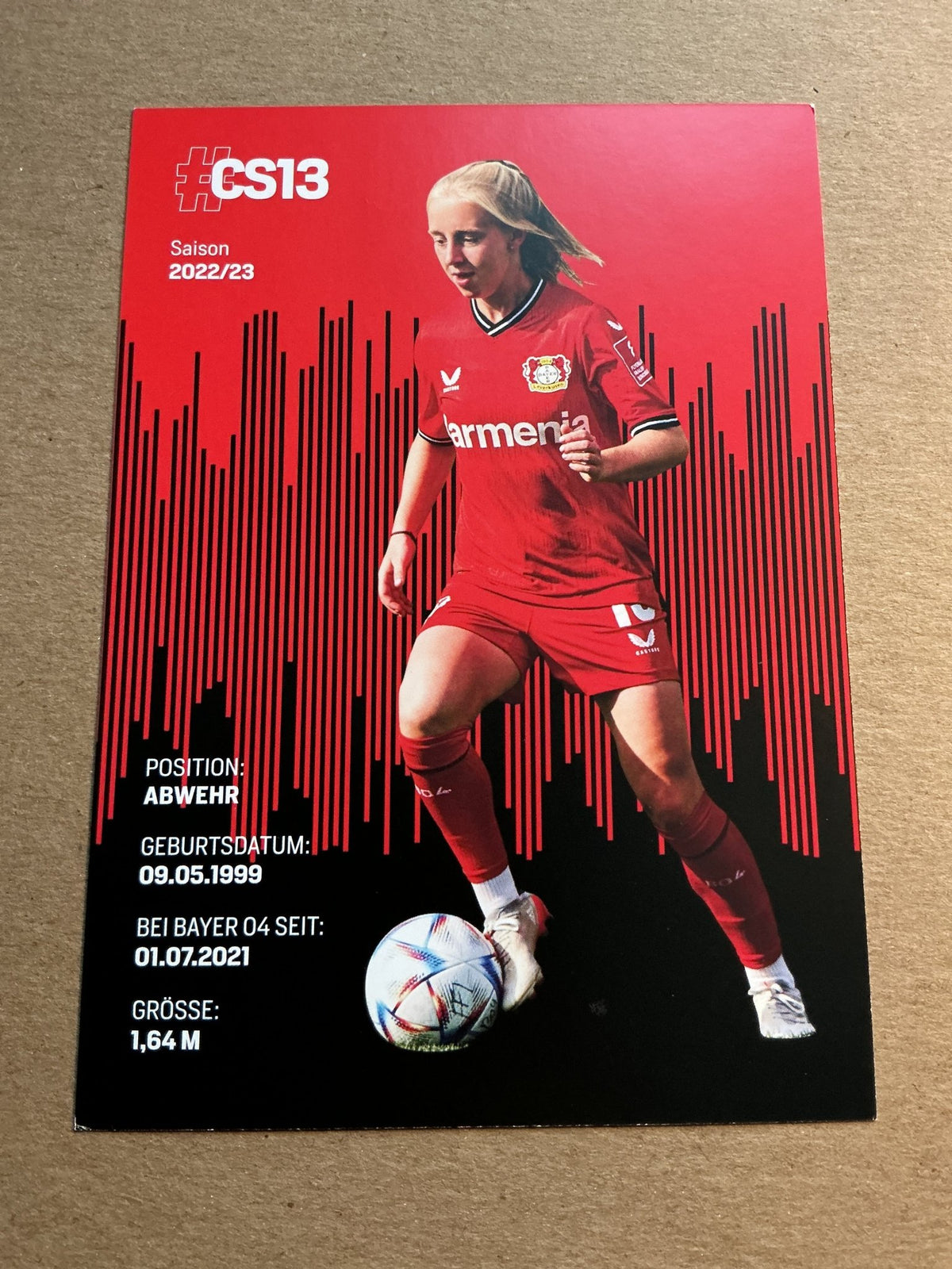 Caroline Siems, Germany 🇩🇪 Bayer 04 Leverkusen 2022/23 hand signed - Autographs-World