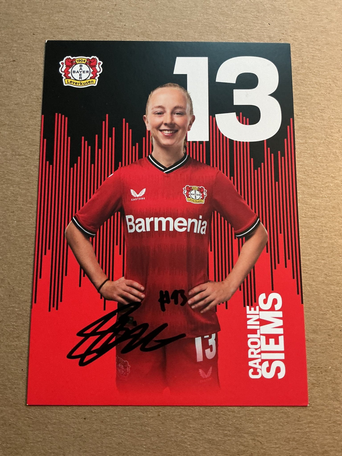 Caroline Siems, Germany 🇩🇪 Bayer 04 Leverkusen 2022/23 hand signed - Autographs-World