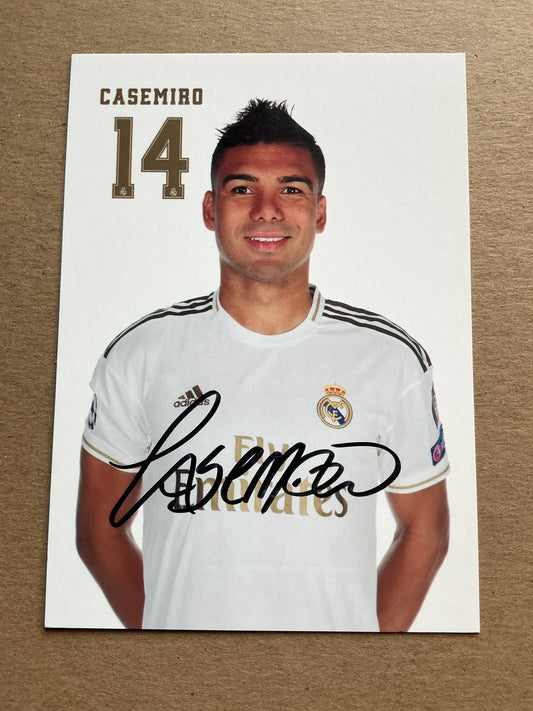 Casemiro, Brazil 🇧🇷 Real Madrid 2019/20 hand signed - Autographs-World