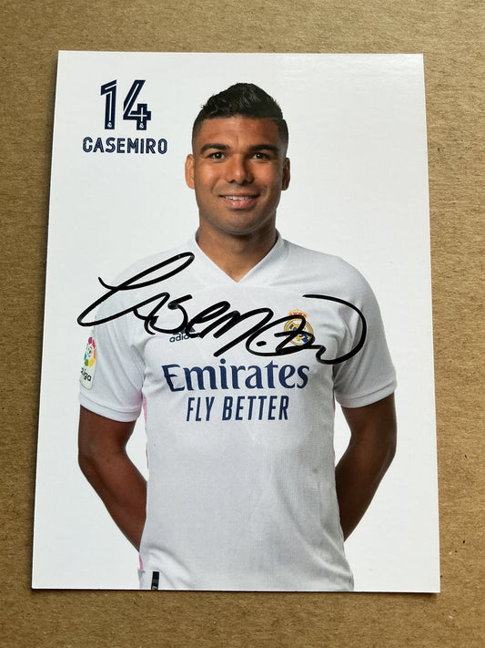 Casemiro, Brazil 🇧🇷 Real Madrid 2020/21 hand signed - Autographs-World
