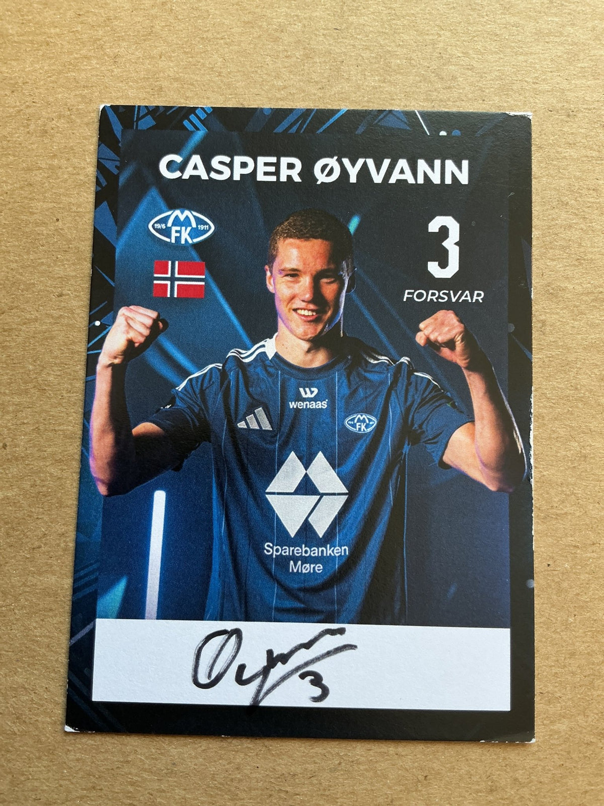 Casper Øyvann, Norway 🇳🇴 Molde FK 2024/25 hand signed - Autographs-World