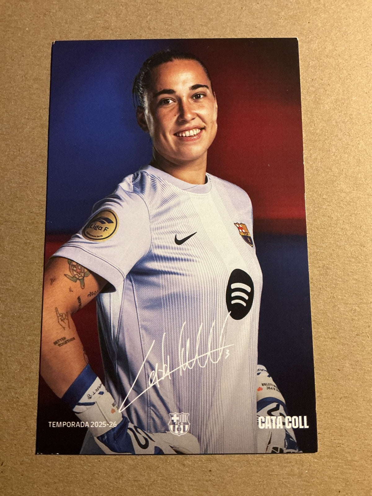 Cata Coll, Spain 🇪🇸 FC Barcelona Femení 2025/26 unsigned - Autographs-World