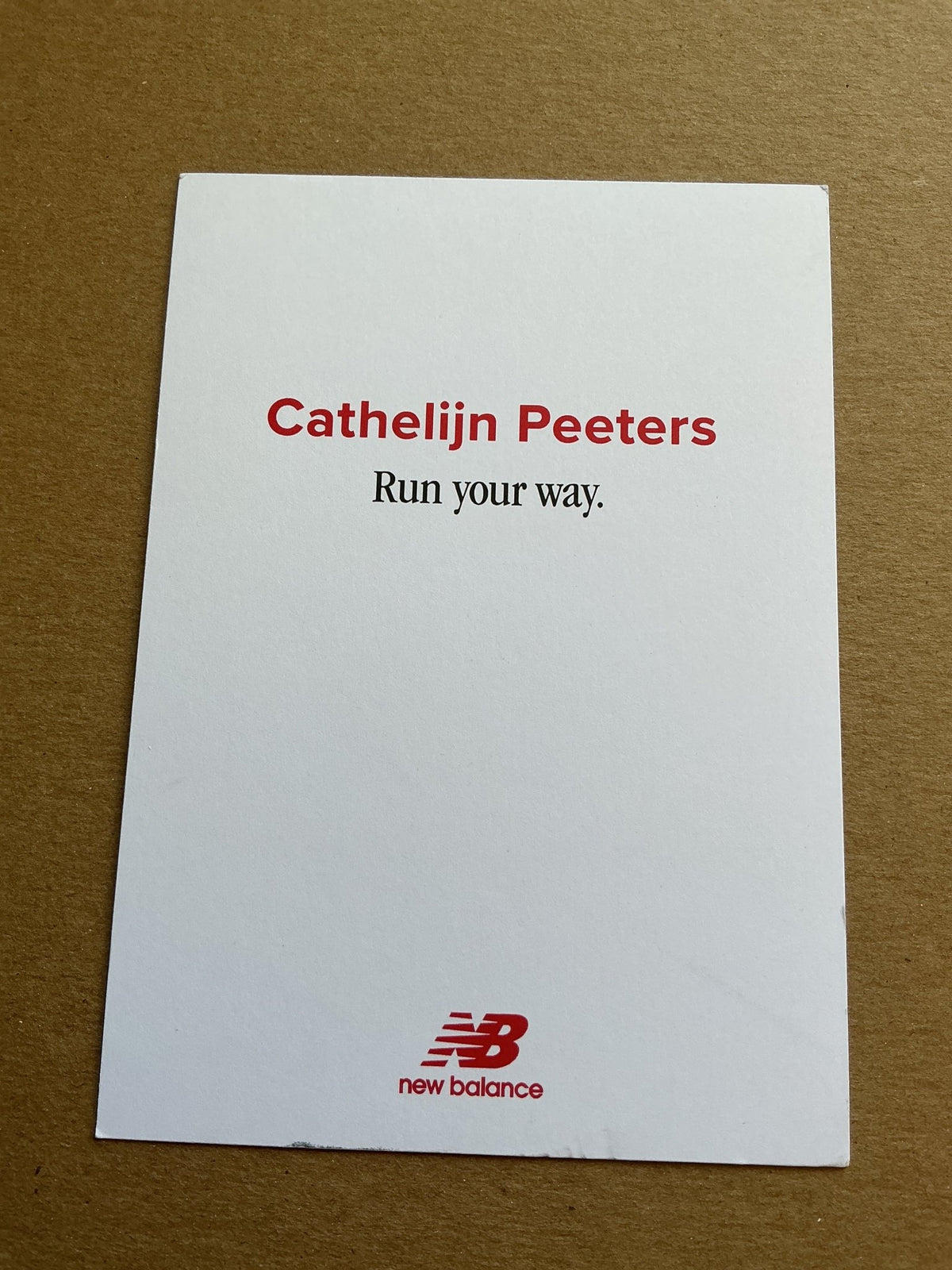 Cathelijn Peeters, Netherlands 🇳🇱 Athletics Summer Olympics 2024 hand signed - Autographs-World