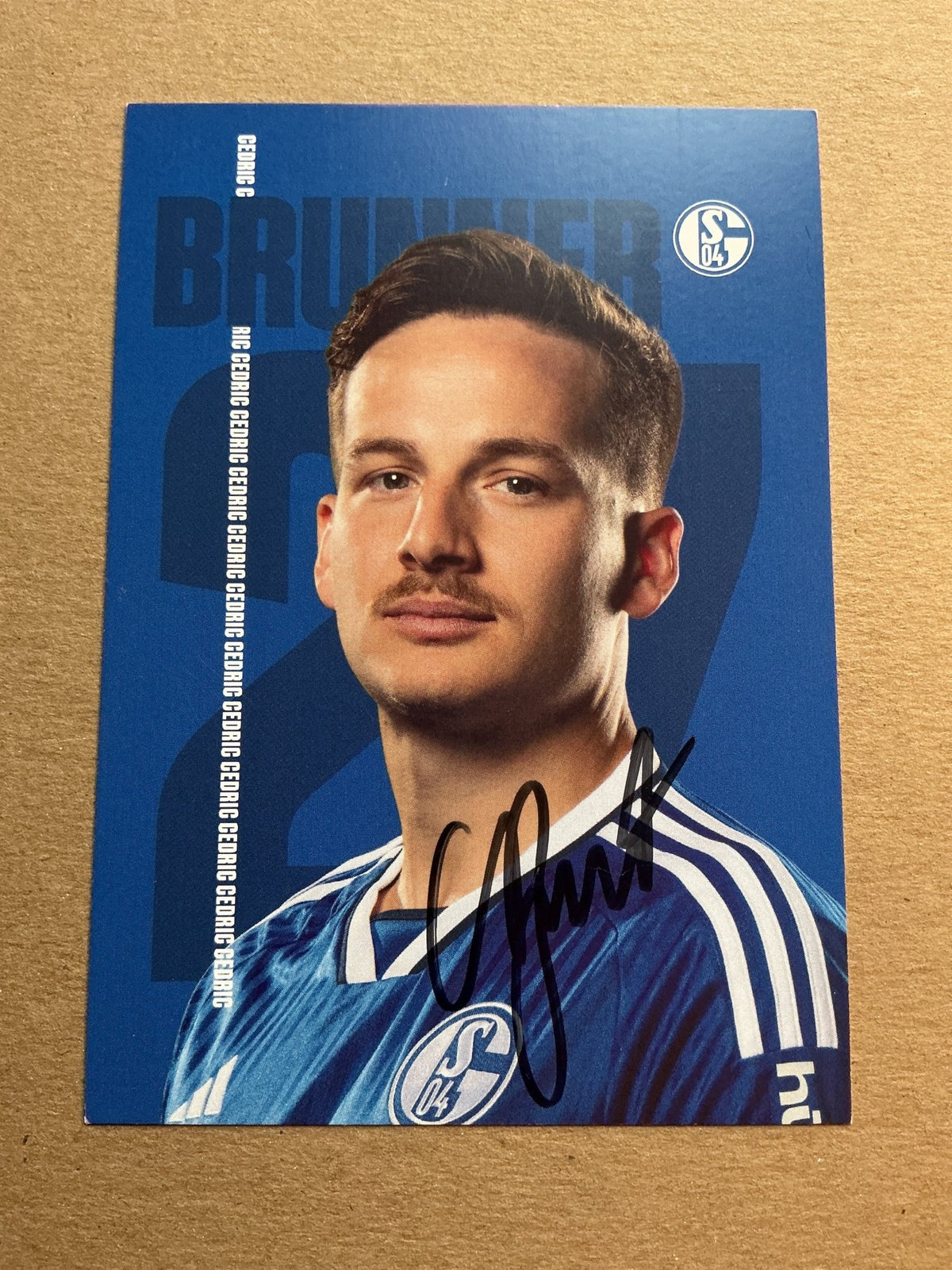 Cedric Brunner, Switzerland 🇨🇭 FC Schalke 04 2023/24 hand signed - Autographs-World