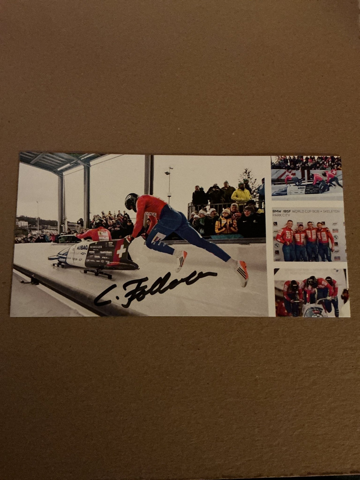 Cédric Follador, Switzerland 🇨🇭Bobsleigh 2023/24 hand signed - Autographs-World